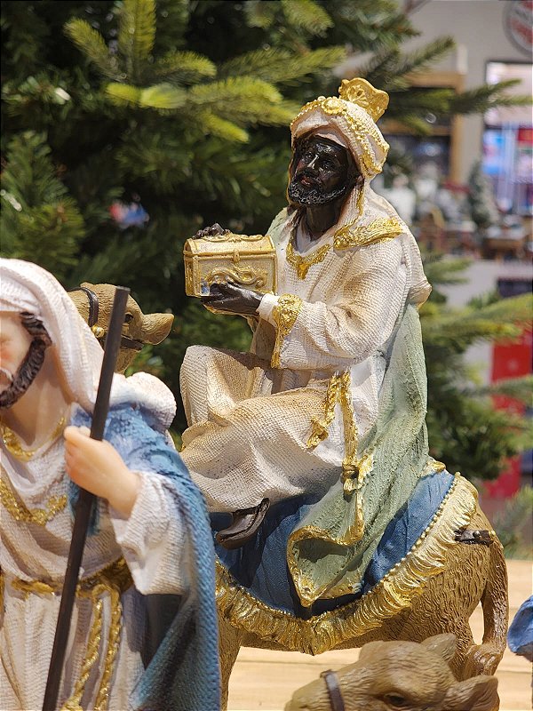 PRESÉPIO DE RESINA LUXO 11 PÇS