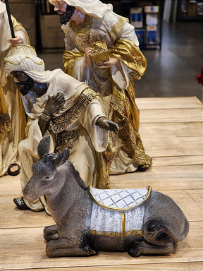 PRESÉPIO DE RESINA LUXO 11 PÇS