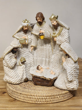 PRESÉPIO EM RESINA BRANCO